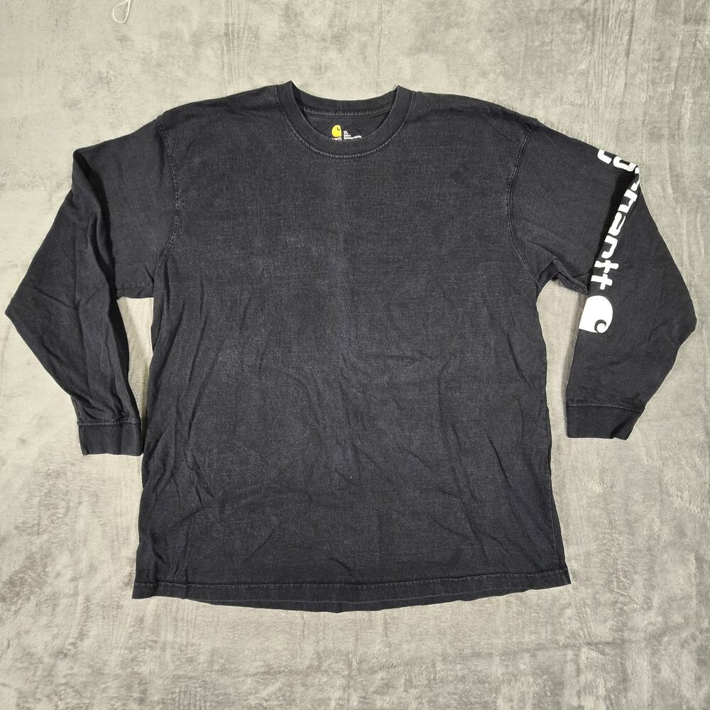 Carhartt Shirt Men XL Black Original Fit Gorpcore Camping Fishing Hunt K231